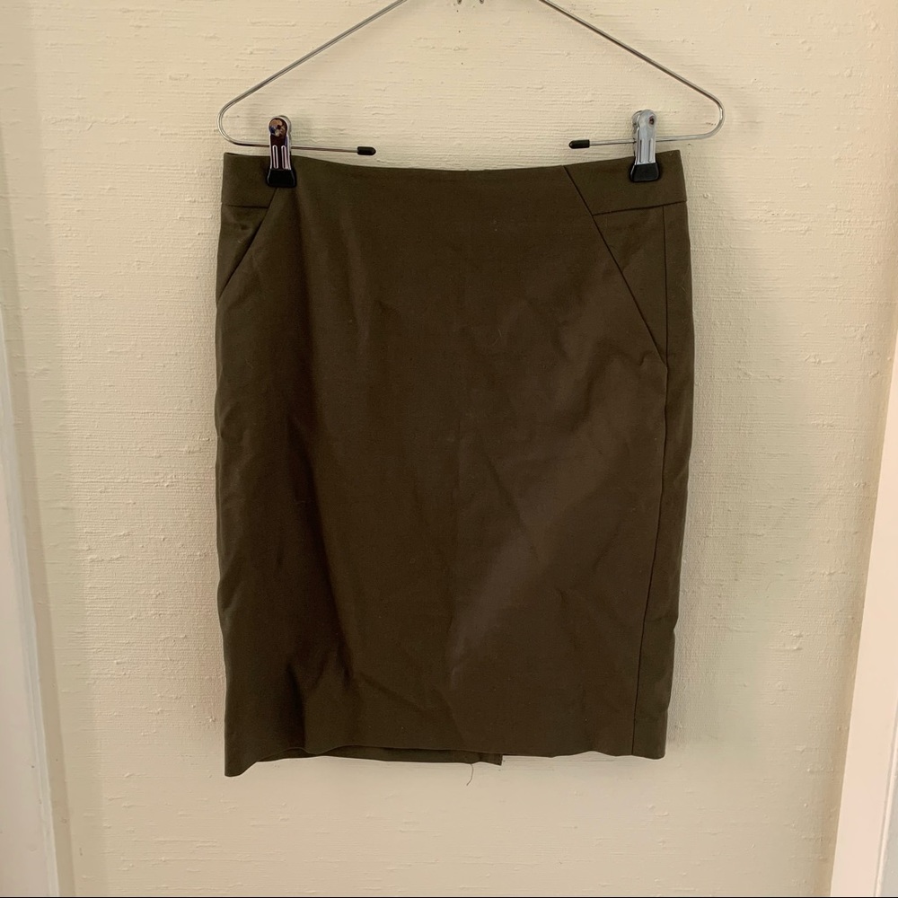 The Limited Olive Green Professional Skirt